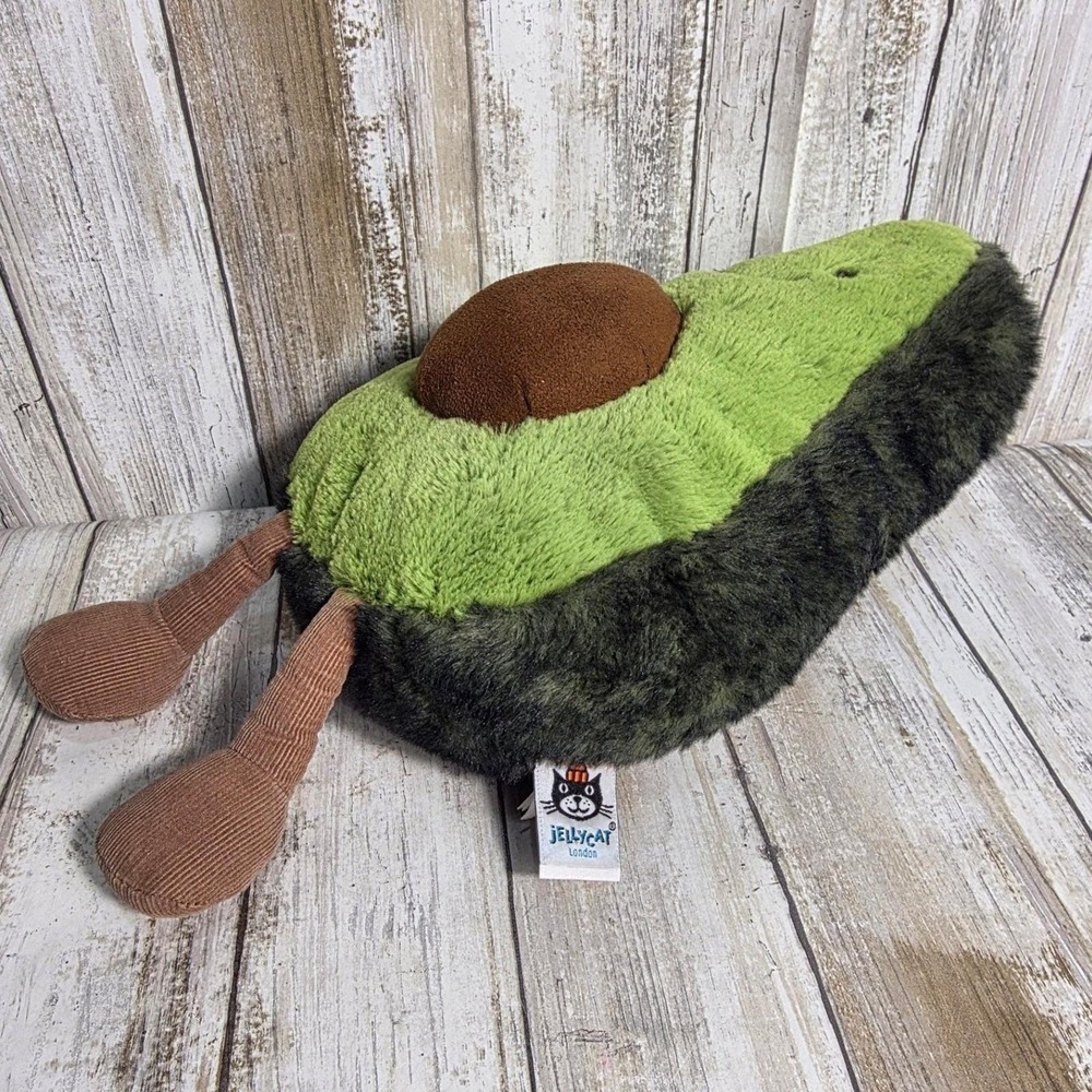 100%AUTHENTIC Jellycat Amuseable Avocado Green Plush Stuffed Animal Toy 13Inch - Picture 5 of 14